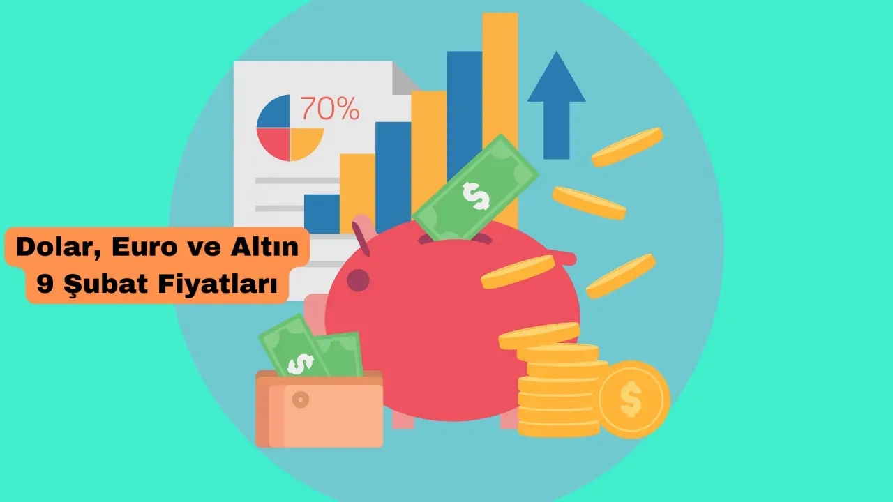 Image for 9 Şubat 2025 Dolar, Euro ve Altın Fiyatları Canlı Takip Ekranı