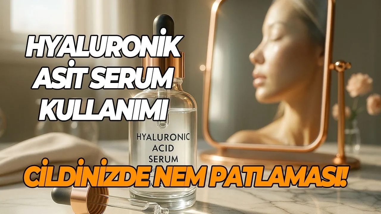 Hyaluronik asit serum kullanımı Cildinizde nem patlaması!