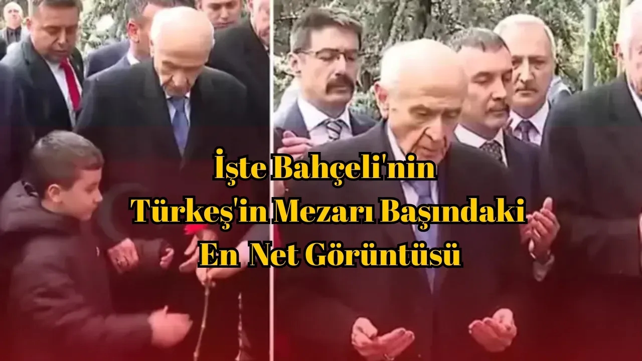 Bahçeli'nin Türkeş Mezarı Ziyareti En Net Görüntüler!