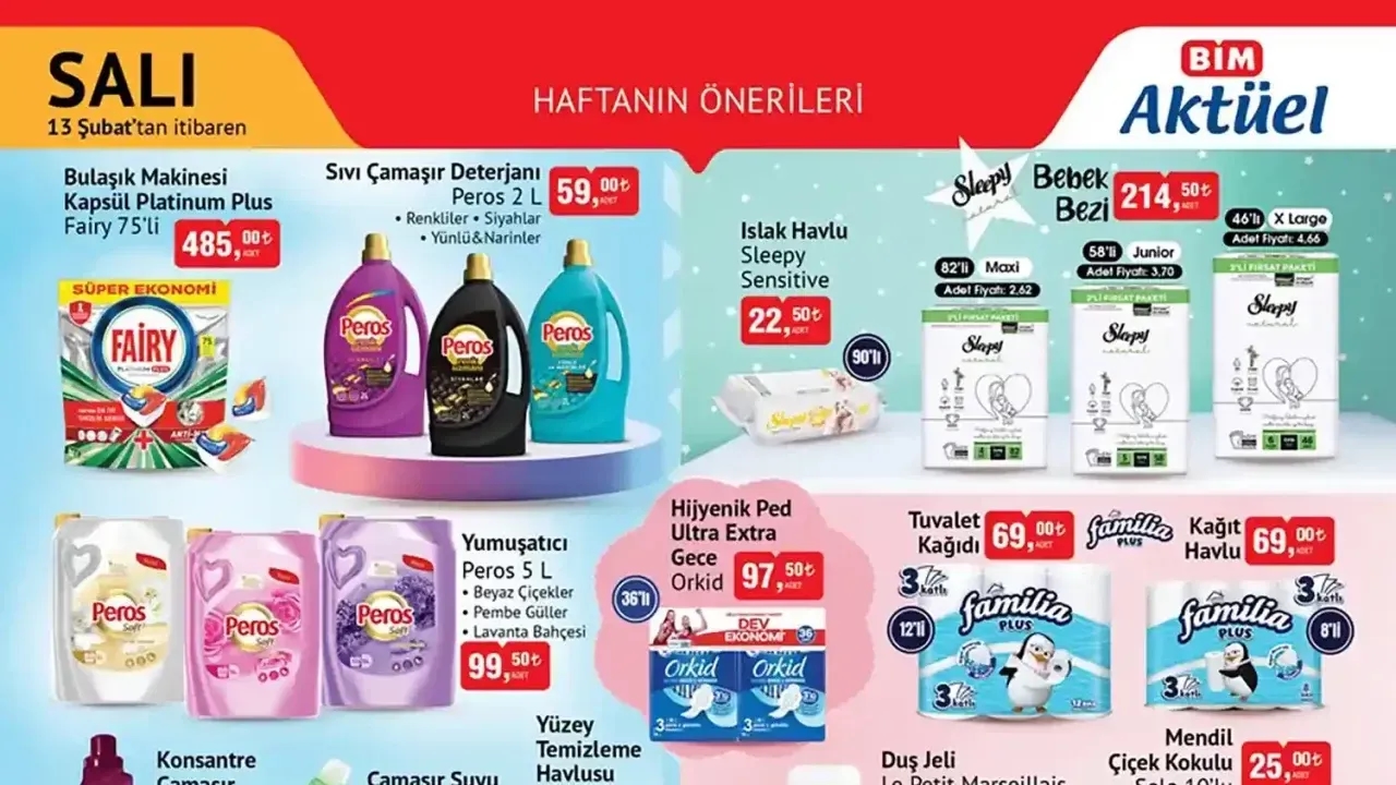 BİM 13 Şubat 2024 Aktüel Ürün Kataloğu Yayınlandı? Bim 13 Şubat Salı Aktüel Kataloğunda İndirimli Hangi Ürünler Var?