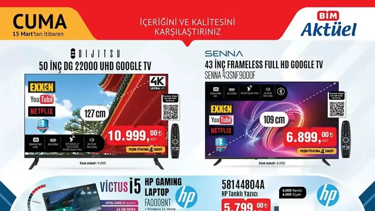 BİM 15 Mart 2024 Aktüel Ürün Kataloğu Yayınlandı? Bim 15 Mart Cuma Aktüel Kataloğunda İndirimli Hangi Ürünler Var?
