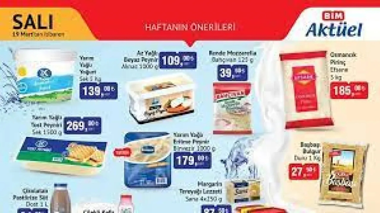 BİM 19 Mart 2024 Aktüel Ürün Kataloğu Yayınlandı? Bim 19 Mart Salı Aktüel Kataloğunda İndirimli Hangi Ürünler Var?