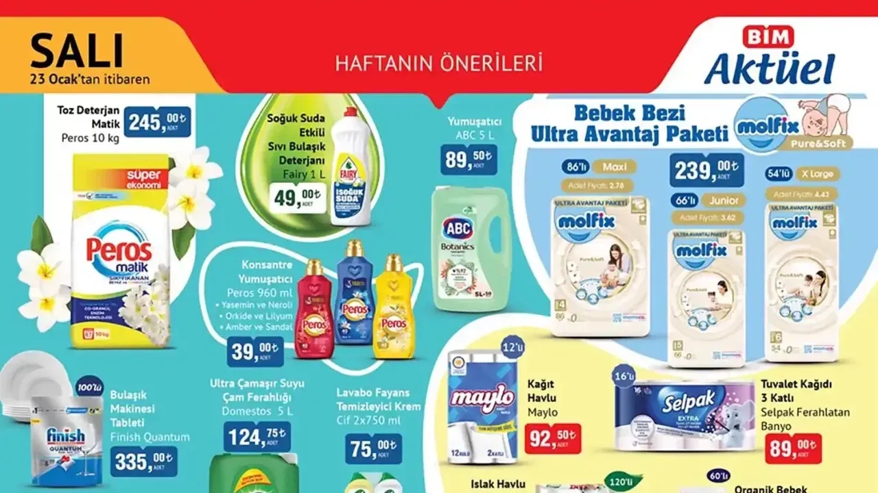 BİM 23 Ocak 2024 Aktüel Ürün Kataloğu Yayınlandı? Bim 23 Ocak Salı Aktüel Kataloğunda İndirimli Hangi Ürünler Var?