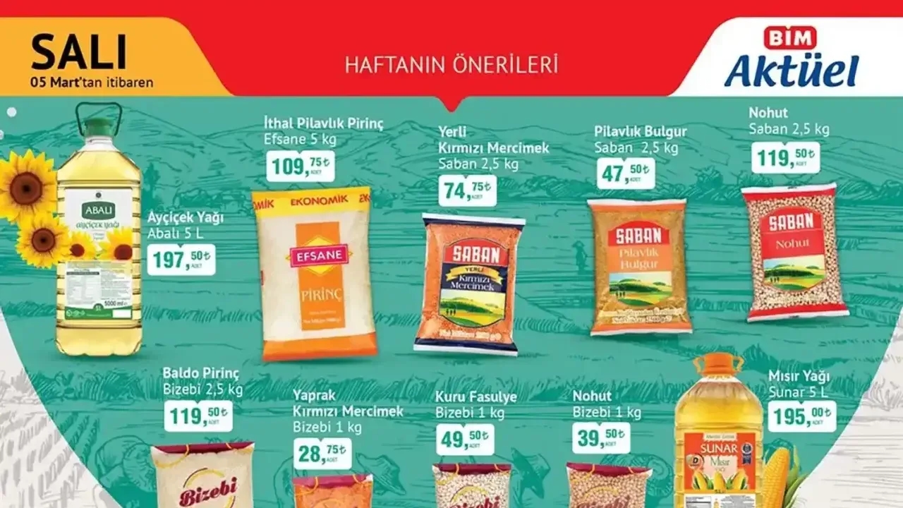 BİM 5 Mart 2024 Aktüel Ürün Kataloğu Yayınlandı? Bim 5 Mart Salı Aktüel Kataloğunda İndirimli Hangi Ürünler Var?