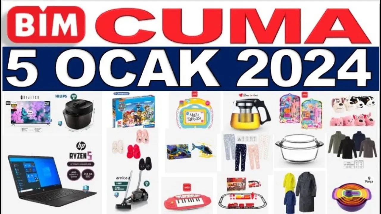 BİM 5 Ocak 2024 Aktüel Ürünler Kataloğu Yayınlandı mı? Katalogda Hangi Ürünler Var?