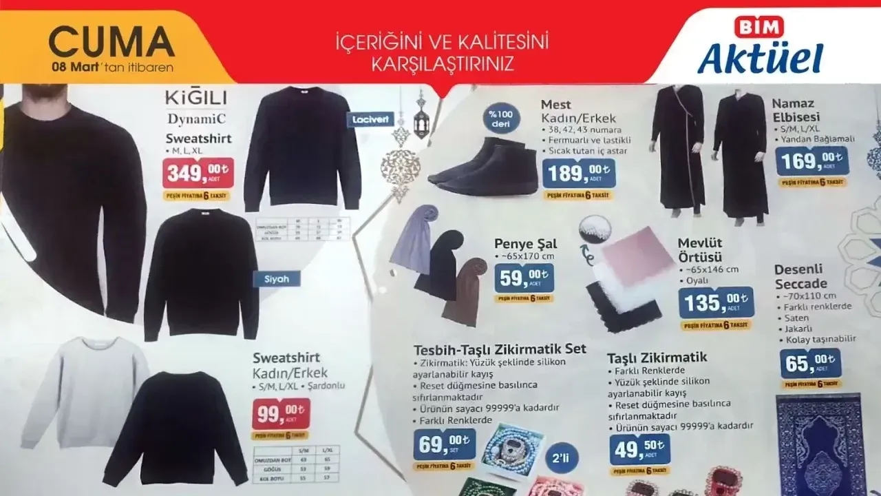 BİM 8 Mart 2024 Aktüel Ürün Kataloğu Yayınlandı? Bim 5 Mart Cuma Aktüel Kataloğunda İndirimli Hangi Ürünler Var?