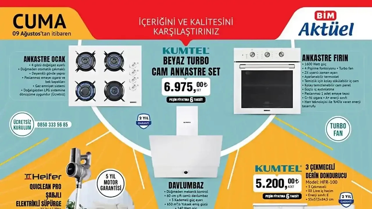BİM 9 Ağustos 2024 Aktüel Ürün Kataloğu Yayınlandı? Bim 9 Ağustos Cuma Aktüel Kataloğunda İndirimli Hangi Ürünler Var?