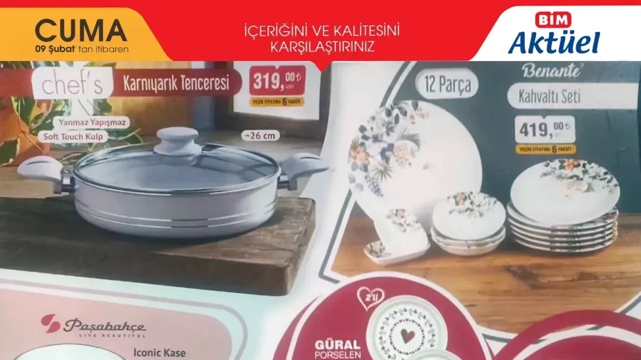 BİM 9 Şubat 2024 Aktüel Ürün Kataloğu Yayınlandı? Bim 9 Şubat Cuma Aktüel Kataloğunda İndirimli Hangi Ürünler Var?