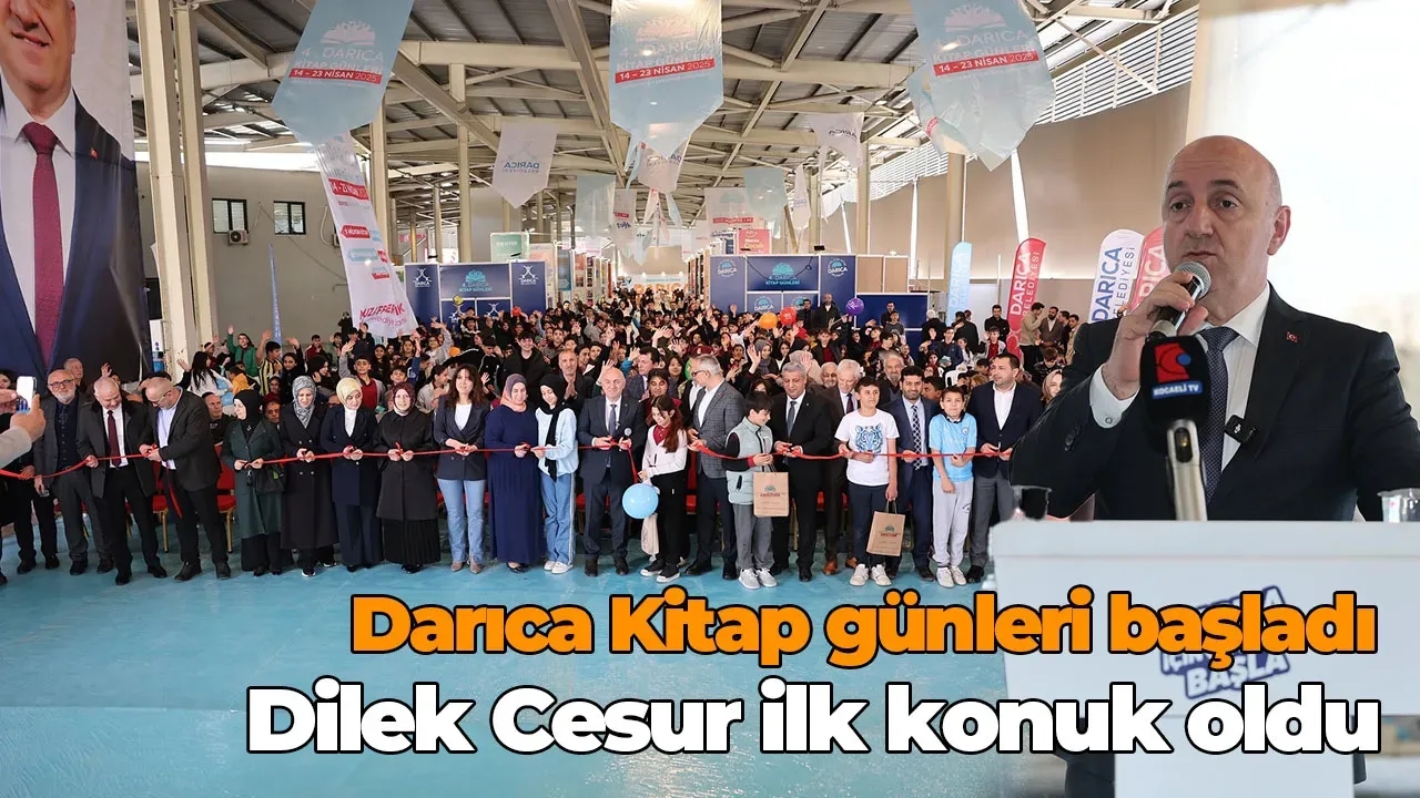Darıca Kitap günleri başladı Dilek Cesur ilk konuk oldu