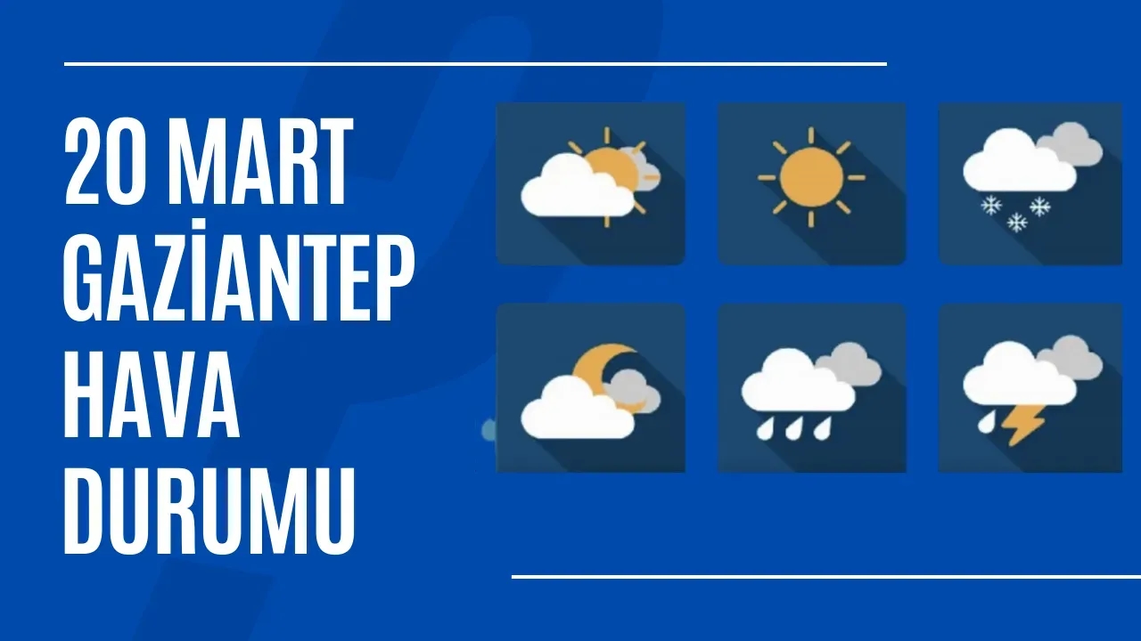Gaziantep'te 20 Mart 2025 Hava Durumu Bahar Güneşinin Tadını Çıkarın!