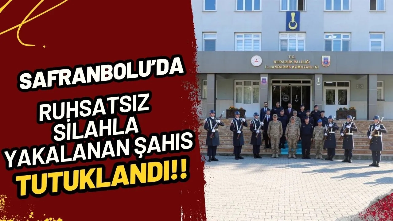 Safranbolu'da Ruhsatsız Silahla Yakalanan Şahıs Tutuklandı!