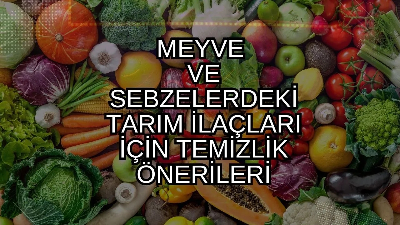 Sebze ve Meyvelerdeki Tarım İlacı Kalıntılarına Dikkat! Sirkeli Su Tek Başına Yeterli mi? Uzmanlar Uyardı!