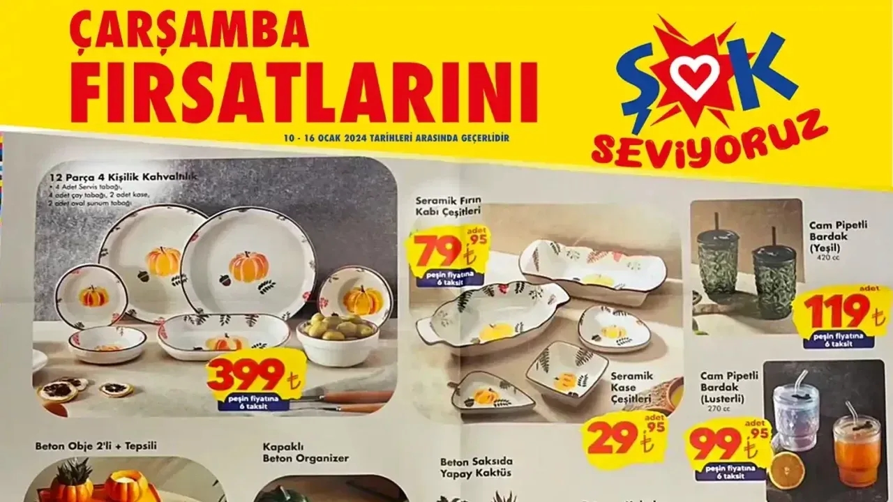 ŞOK 10 Ocak Aktüel Ürün Kataloğu Yayınlandı! Şok 10 Ocak Aktüel Kataloğunda Hangi İndirimli Ürünler Var?