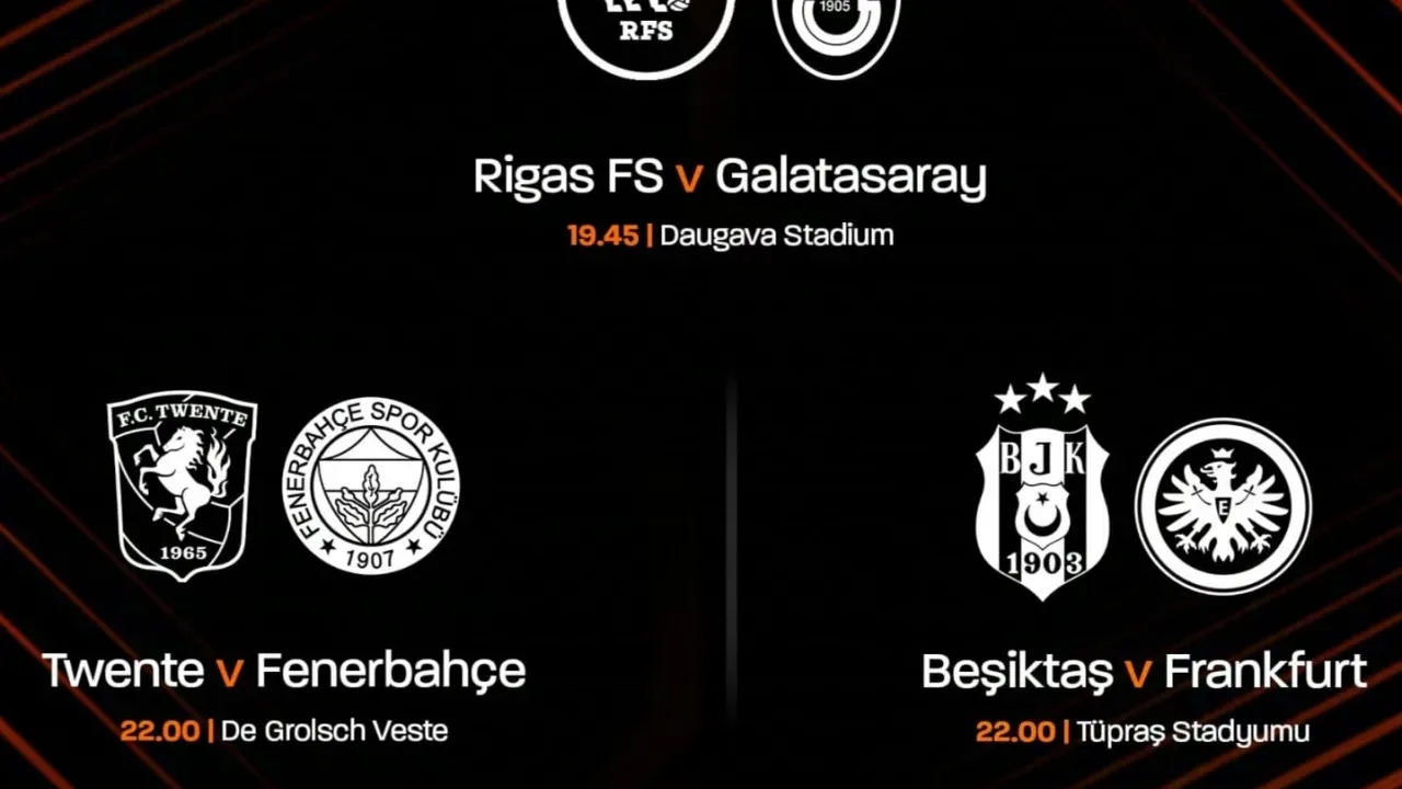Galatasaray, Fenerbahçe ve Beşiktaş Avrupa Ligi'nde 2. Hafta Mücadelelerine Bugün Çıkıyor!