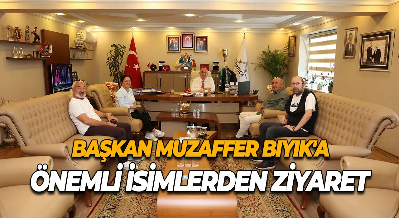 Belediye Başkanı Muzaffer Bıyık'a önemli isimlerden ziyaret