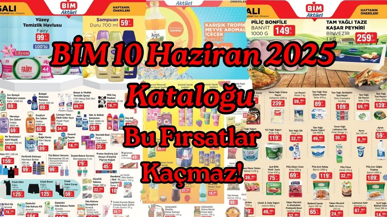 BİM 10 Haziran 2025 Kataloğu Bu Fırsatlar Kaçmaz!