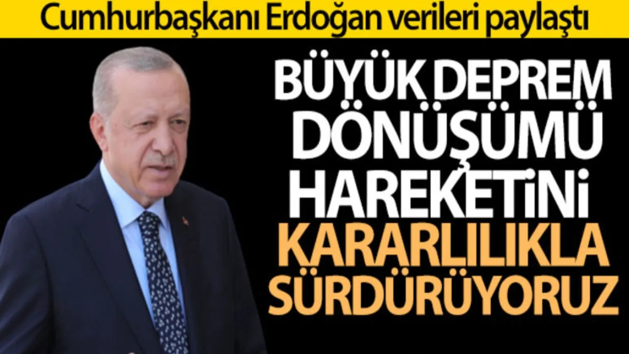 Erdoğan'dan Deprem Mesajı: Kentsel Dönüşüm İçin Kaybedecek Vaktimiz Yok