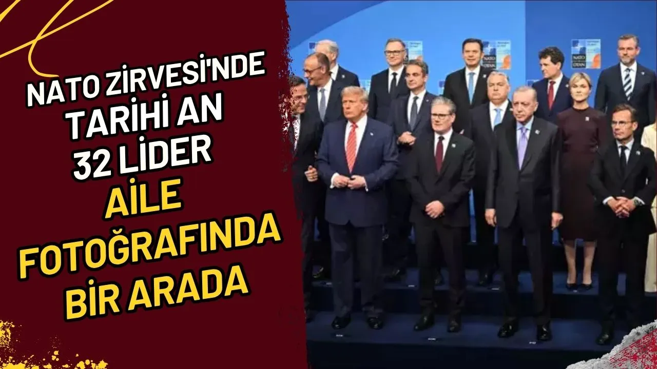NATO Zirvesi'nde Tarihi An 32 Lider Aile Fotoğrafında Bir Arada