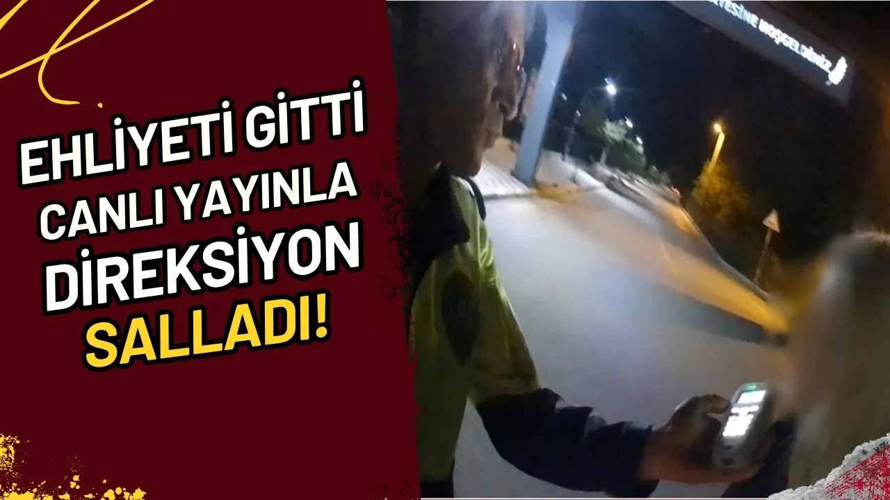 Ehliyeti Gitti, Canlı Yayınla Direksiyon Salladı!