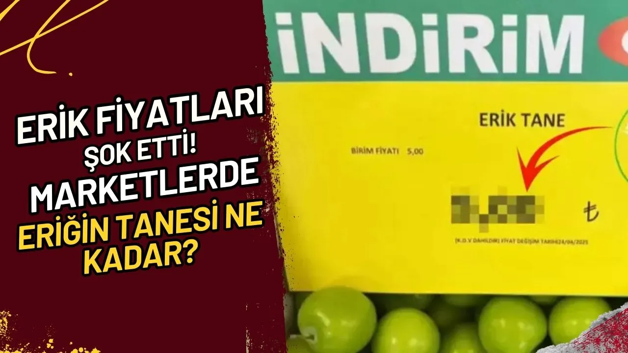 Erik Fiyatları Şok Etti! Marketlerde Eriğin Tanesi Ne Kadar?