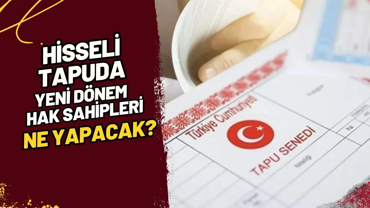 Hisseli Tapuda Yeni Dönem Hak Sahipleri Ne Yapacak?