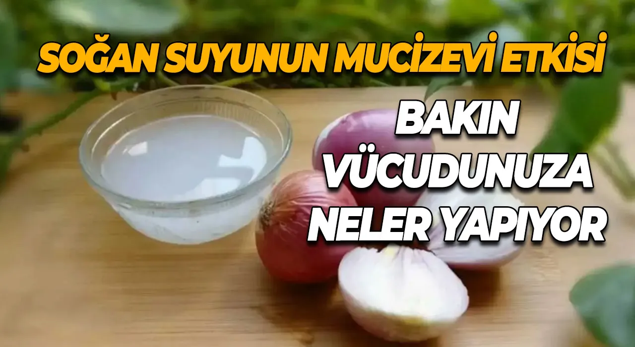 Soğan suyunun mucizevi etkisi Bakın vücudunuza neler yapıyor