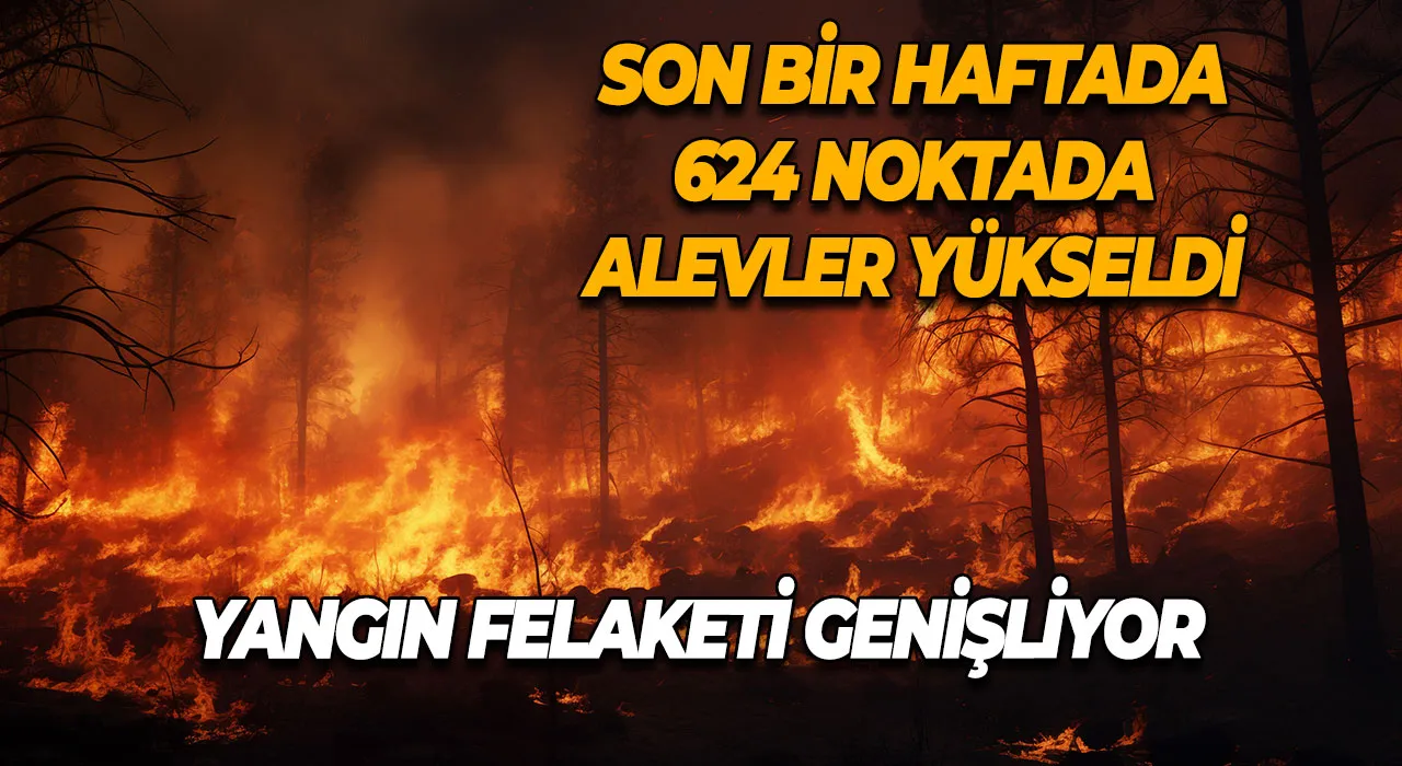 Yangın Felaketi Genişliyor Son Bir Haftada 624 Noktada Alevler Yükseldi