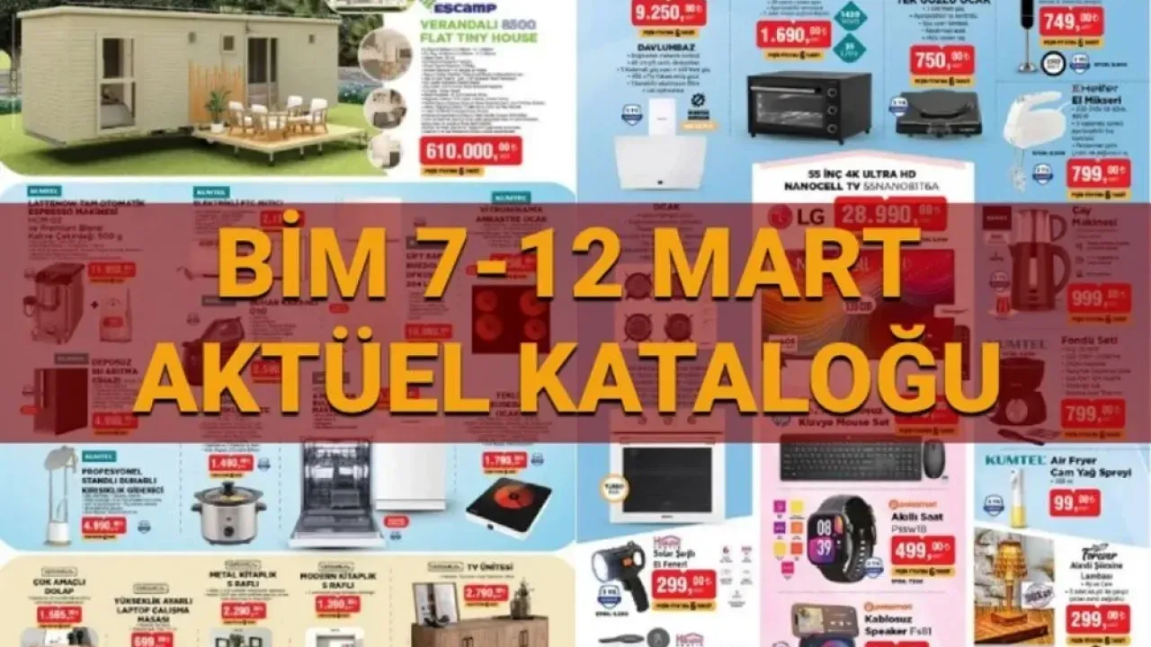 Image for BİM 7-12 Mart 2025 Aktüel Kataloğu Evinizi Yenileyecek Fırsatlar!