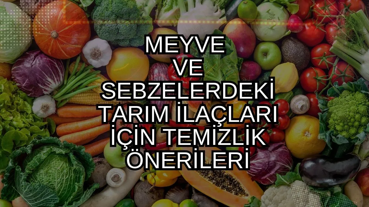 Sebze ve Meyvelerdeki Tarım İlacı Kalıntılarına Dikkat! Sirkeli Su Tek Başına Yeterli mi? Uzmanlar Uyardı!